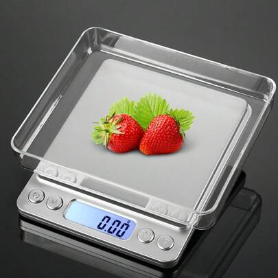 1PC High-Precision Digital Food Scale Kitchen Scale Multi-Unit Smart Counting HD Display Jewelry Powder Coffee Tea Cooking Baking Essential Portable Kitchen Tool With Battery Included