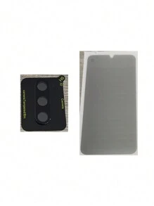 [2+2 件] 隐私钢化玻璃屏幕保护膜 + 相机镜头保护膜 - 防偷窥，9H 硬度，表面光滑 - 兼容 A25/A15/A54 5G/A34/A14/A53/A33 5G/A23/A13 5G/A52/A52S 5G/A32/A32 5G/A22 5G/A12/A21S/A51/S20 FE/S21 FE/S23 FE