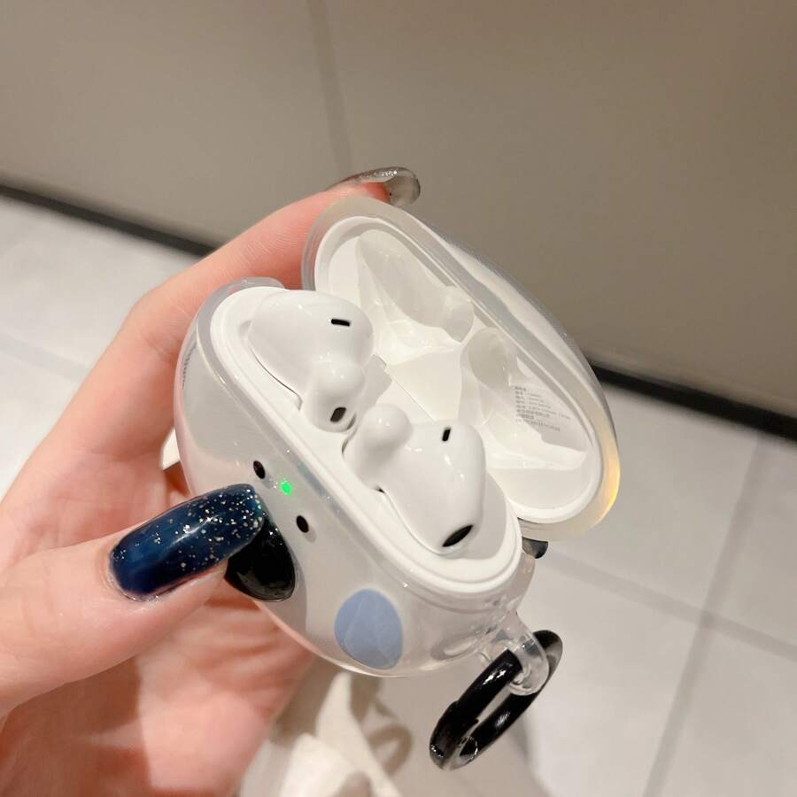 Earphone Cases Compatible With Huawei FreeBuds SE 2 4 5 5i Compatible With LP40 Pro HT38 Compatible With OPPO Enco Air 3 2 1 3i 2i R3 R2 With Keychain Protective Cover Headphone Accessories Protective Box - Clear - View 1