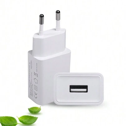 EU Standard USB Charger, Mobile Phone Charger Adapter, Wall Charger With EU Plug Super Fast Charger Compatible With IPhone, Travel Charger Plug, Fast Charging Wall Mountable For Office, School, Dorm, And Home, Gifts For Family, Friends, Kids, Birthday, Christmas, Winter, Suitable For Travel, Office, Dorm, And Home Nan