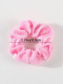 30pcs/Pack Girls' Multicolor Velvet Scrunchies, Colorful Velvet Hair Ties Ponytail Holders Hair Accessories