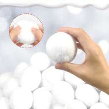 Bộ 20/50 đồ trang trí cây thông Noel Bộ trò chơi ném bóng tuyết trong nhà, Trò chơi ném bóng tuyết tương tác, Đồ chơi tuyết giả chân thực cho kỳ nghỉ đông Giáng sinh 2 inch dành cho trò chơi ném bóng tuyết trong nhà và ngoài trời, Đồ trang trí Giáng sinh, Giáng sinh - trắng - Xem 8