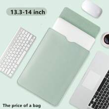 13/13.3/14/15/16 Inch PU Laptop/Tablet Computer Sleeve Bag, Portable Laptop Bag, Tablet PC Protective Cover Case, Office Supplies Storage Bag Back To School - Rectangle - View 27