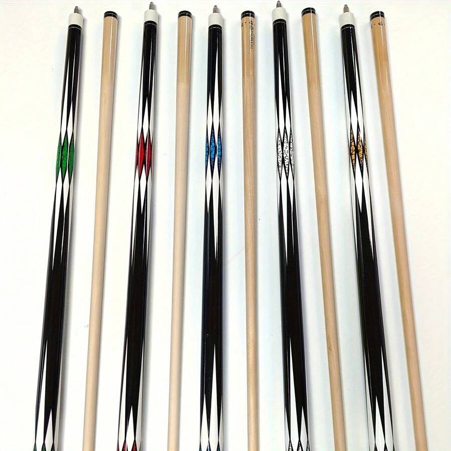 Billiards Cue Adult's Pool Stick Whitewood Rear - White - View 1
