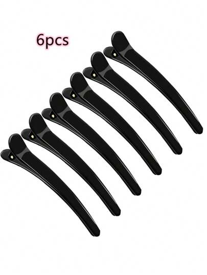 Hair Clip For Styling, 6pcs Plastic Duckbill Alligator Shaped Hair Tool For Women, Hair Tools, Hair Products And Accessories For Barber Salon Beauty Travel Essentials, Back To School, Travel Holiday Essentials, Hair Accessories For Women, Slick Back Brush, Hair Dryer, Hair, Barber, Hair Tools, Hair Products, Edge Brush, Styling Brush, Travel, Hair Dryer, Hair Stuff, Hair Spray, Curly Hair Products, Hair Cutting Scissors, Christmas, Barbershop, Hairdressing, Hair Dryer, Curly Hair Brush, Hairdressing Equipment,Travel Essentials,Hairstyle,Hairdressing,Hair,Travel,Hair Products,Hair Tools,Hair Stuff,Barber,Barber Accessories,Barbershop,Hairdressing Equipment