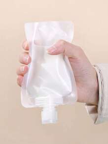 1/5/10pcs Travel Bottles Portable Lotion Packing Bags Fluid Makeup Packaging Bag Cosmetic Shampoo Suction Bag Waterproof Leak-Proof Squeeze Pouches Airline-Friendly Ideal Travel Organizer For Shampoo Conditioner Lotion Body Wash Travel Essential For Beach Summer Vacation Back To School (50ml) - Clear - View 11