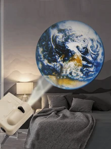 1pc Led Mini Plastic Projector, Fun Galaxy Home Projection Device