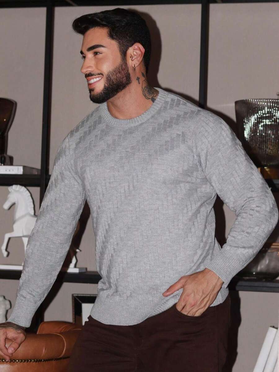 TRICOT DE LUXO Men Sweaters - Grey - View 1