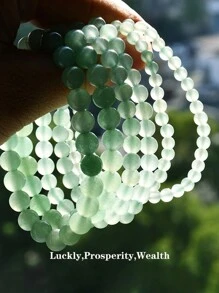 1 Vòng Tay Aventurine Xanh-Cơ Hội & Thành Công Vòng Tay Đá Quý May Mắn Biểu Hiện Và Thịnh Vượng Phong Phú Vòng Tay Dành Cho Nữ - màu xanh lá - Xem 2
