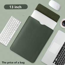 13/13.3/14/15/16 Inch PU Laptop/Tablet Computer Sleeve Bag, Portable Laptop Bag, Tablet PC Protective Cover Case, Office Supplies Storage Bag Back To School - Rectangle - View 36