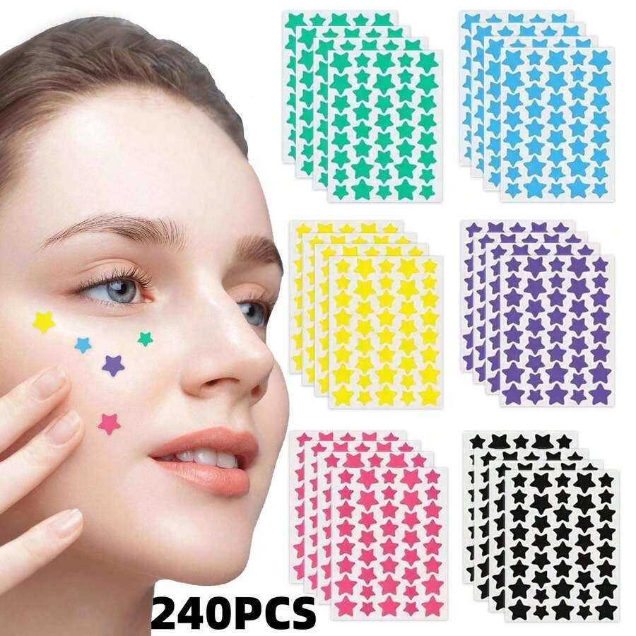 240 miếng dán trang trí mặt Halloween, trang trí mặt - Nhiều màu - Xem 1