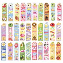 30pcs Cartoon Food & Fruit Series Bookmarks, Colorful Fun Bookmarks For Reading And Food Lovers - Reading And Labeling Paper Cards - 30pcs/pack - View 1