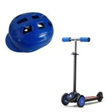 Children's Scooter Kit 3 Monster Atrio Wheels + Child Protection Kit 3X1 Blue Unisex Xalingo - Nhiều màu - Xem 2