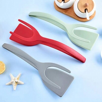 1pc Outdoor Camping 2-In-1 Cooking Spatula, For Steak, Fried Eggs, Pancakes, Toast, Egg Sandwich, Omelette Flip, Kitchen Tool