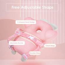 Baby Walker Head Protector Backpack Wear,Toddler Head Protection Safety Pad,Pink Punny - Multicolor - View 5