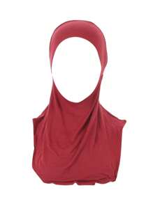 1 件女士纯色无檐小便帽头巾，适合春、夏、秋、冬