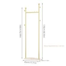 Perchero de pie de color crema, perchero de ropa de pie para el hogar, diseño minimalista para dormitorio, sala de estar, entrada