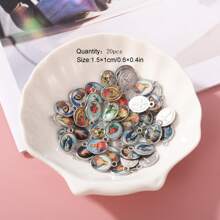 20pcs Mixed Random Catholic Christian Figure Charms For DIY Jewelry Making, Including Jesus Christ, Virgin Mary, Pope, St Jude Etc. - Silver - View 9