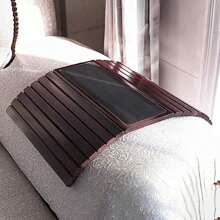 1 pieza Bandeja para apoyabrazos de sofá, soporte portátil para tazas de la bandeja del apoyabrazos del sofá para bocadillos, bebidas y control remoto, regalo de Navidad - Marrón - Ver 7