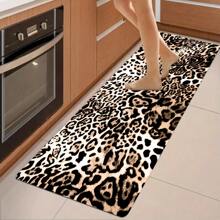 1 tấm thảm thấm hút họa tiết da báo, dùng cho nhà bếp và gia đình - Nhiều màu - Xem 4