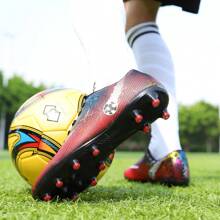 Men's Football/Soccer Cleats, Low-Top, For Training & Match - Red - View 8