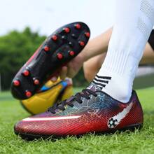 Men's Football/Soccer Cleats, Low-Top, For Training & Match - Red - View 3