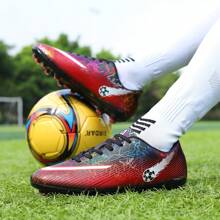 Men's Football/Soccer Cleats, Low-Top, For Training & Match - Red - View 5