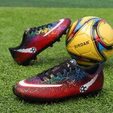 Men's Football/Soccer Cleats, Low-Top, For Training & Match - Red - View 2