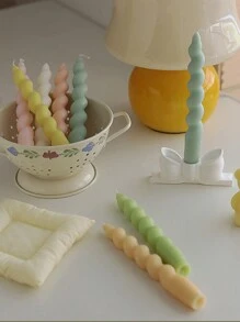 1pc Spiral Long Stem Scented Candle Gift Set, Unique Twist Design Candle Stick - Multicolor - View 6