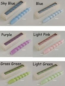 1pc Spiral Long Stem Scented Candle Gift Set, Unique Twist Design Candle Stick - Multicolor - View 7