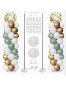 Extendable Balloon Column Stand Stick For Birthday Wedding Party Balloon Decor, Retractable Balloon Arch Pole Kit, Balloon Holder - White - View 8