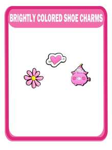 10-100 buc/set, fără repetiție, serie aleatorie roz, brelocuri pentru pantofi, pentru decorarea pantofilor DIY, calitate premium, brelocuri populare, accesorii, sandale cu bule, decorațiuni pentru pantofi din PVC, accesorii pentru genți de plajă, cadou excelent pentru adolescenți, bărbați, femei și adulți.