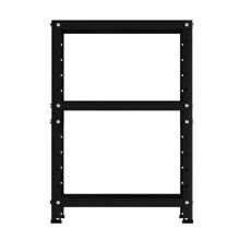 Compact Steel Shelf With 3 Shelves - Capacity 45kg - 65cm X 45cm X 30cm - Black - View 4