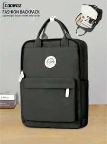 Ba lô đi học cho bé gái, Ba lô giải trí thời trang, Ba lô du lịch sức chứa lớn cho nam, Ba lô du lịch chống nước ngoài trời cho nữ, Túi máy tính dành cho công việc, đi làm, Ba lô thể thao cho nữ, Ba lô đựng đồ tập thể dục cho nam sinh tiểu học, trung học cơ sở và trung học phổ thông , Ba lô đi học Ba lô đi học Học sinh đi làm Túi sách Túi đi học Đồ dùng học tập - màu đen - Xem 1