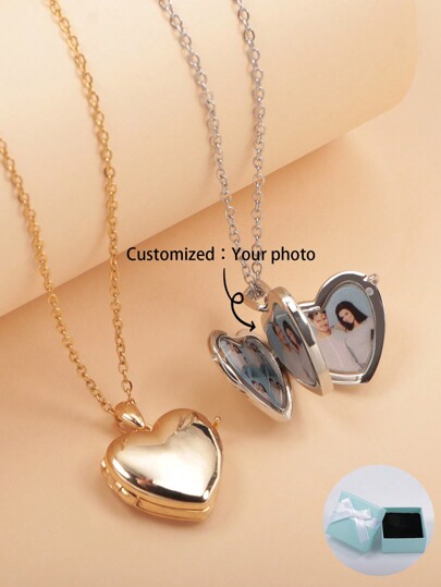 Customized Personalized Colorful Photo Necklace, Gift For Mother's Day, Valentine's Day, Birthday, Anniversary, Friends, Graduation, Christmas, High-End Family Gift, Southeast Asia