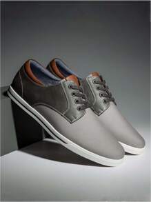 Men's New Rivera Oxford Sneakers - Stylish & Comfortable Dress Shoes - Grey - View 1