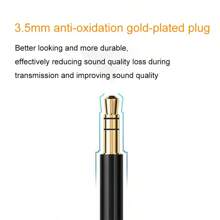 Cavo Aux intrecciato in nylon da 3,5 mm premium - Maschio a maschio, audio stereo Hi-Fi per cuffie, auto, casa audio, altoparlanti e accessori per cuffie tablet