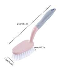 1pc  Handle And Durable Bristles Scrub Brushes For Cleaning Bathroom, Shower, Tile, Kitchen, Floo Scrub Brush - Green - View 3