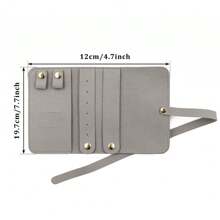 Microfiber Jewellery Storage Roll Bag Necklace Ring Earring Large Capacity Storage Jewellery Bag 1pc For Fall Home Decor, Foldable Storage Bags - Multicolor - View 9