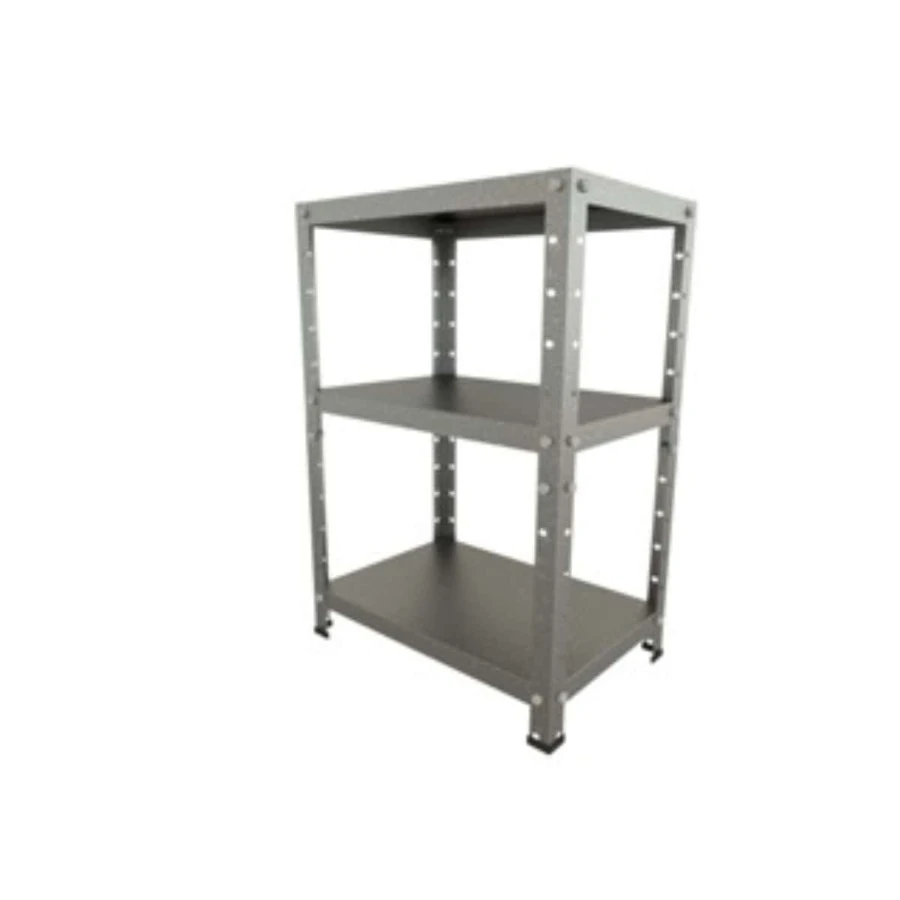 Compact Steel Shelf With 3 Shelves - Capacity 45kg - 65cm X 45cm X 30cm - 灰色 - 查看 1