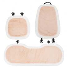 1pc Girly Pink Plush Car Seat Cushion, Warm Anti-Slip Comfortable Auto Seat Protector, Also Usable As Chair Pad