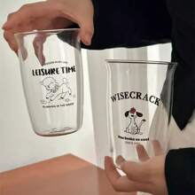 1 peça Copo de Vidro de 500ml, Caneca de Café, Jarro para Cold Brew, Xícara de Latte para Café da Manhã, Vidro à Prova de Calor e Seguro para Micro-ondas