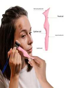 4 Pieces/Set Of Multi-Functional Eye Makeup Tools, Silicone Eyeliner Template, Mascara Mask Eyeshadow Applicator, Lipstick Applicator, Guide Wing Eyeliner Tool, Nose Cleaner, Blackhead Brush, Suitable For Beginners Silicone Eyeshadow Lipstick Positioning,Makeup,Cheap,Room Decor,Vanity,Travel,Bedroom,Makeup Accessories,Cheap,Stocking Stuffers,Makeup,Makeup Tools,Cheap Stuff,Gifts,Gifts For Women,Christmas Gifts - Multicolor - View 9