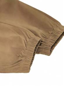 1pc Teen Girls Loose Flap Pocket Side Drawstring Cargo Pants, Suitable For Spring, Summer And Autumn/Winter