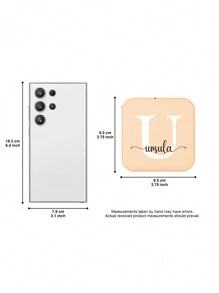 1PC Custom Print: Personalized Name Square Storage Box - Portable PU Jewelry Organizer For Necklaces, Earrings, Rings - Multi-Compartment Travel Storage Case - Ideal Gift For Sisters, Aunts, Mothers, Grandmothers, Girlfriends, Mentees, Etc. - Perfect For Holidays, Weddings, Birthdays, Valentine's Day, Mother's Day, Graduations