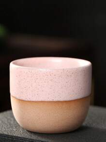 1 chiếc cốc pha cà phê espresso bằng gốm sứ mộc mạc theo phong cách Ý tối giản, cốc đựng đồ uống/trà cho gia đình và văn phòng, dung tích 170ml - Cốc cầm tay hai màu - Xem 11