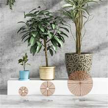 1 Pieza Cubierta para Maceta, Diámetro de 7.5/11.8/20 pulgadas Redonda Cortable, Cubierta Protectora de Tierra para Maceta de Flores, Protector contra Excavación de Gatos, Cubierta de Rejilla para Maceta de Plantas Bebé para Interiores y Exteriores, Herramientas de Jardín