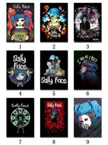 1 pieza, Pintura de impresión en lienzo, Diablo de dibujos animados de Halloween, Chica, Póster de juego de música, Artículo de decoración de la habitación, Póster de arte de pared sin marco, Decoración de fondo del sofá de la sala de estar, Decoración del vestíbulo del pasillo, Decoración del hogar, Decoración del dormitorio, Decoración del baño, Decoración de la habitación, Decoración de oficina, Decoración escolar, Regalo de arte, Embalaje de seguridad de tubo rígido de PVC - Multicolor - Ver 6