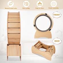 Cat Exercise Wheel – Running, Spinning, And Scratching Fun, Cat Treadmill With Carpeted Runway, Kitty Cat Sport Toy, Great For Physical Activity And Reducing Boredom - 卡其色 - 查看 6