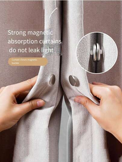 2pcs-10pcs Window/Shower Curtain Magnetic Closure Device - Strong Magnetic Snaps Can Be Used As Jeans Buttons, Clothing Anti-Peeking Buttons, Removable And Reusable Curtain Fasteners Home Bathroom Decor Fall Decor Bathroom Accessories Back To School